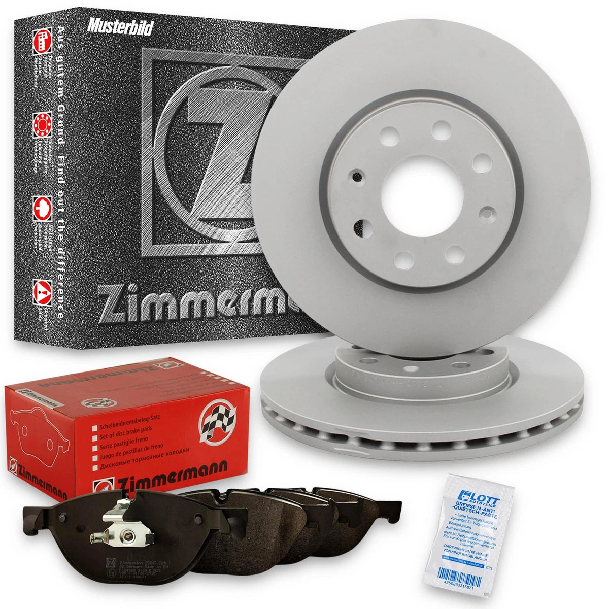 Гальмівні диски та колодки Zimmermann для PEUGEOT 307 Break (3E) 2.0 HDi 135