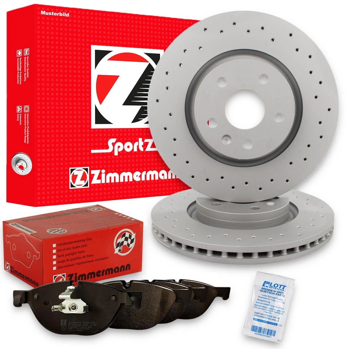 Otto-Zimmermann гальмівні диски та колодки для VW POLO (6N1)