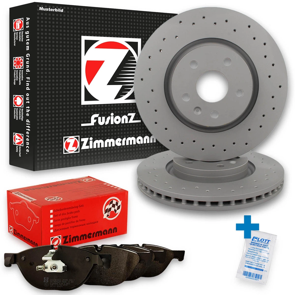 Гальмівні диски та колодки Zimmermann для Renault Megane II Cabriolet