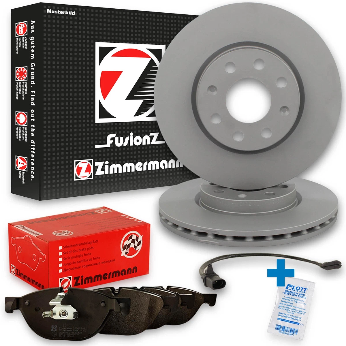 Гальмівні диски та колодки Zimmermann для BMW 5 Touring (F11