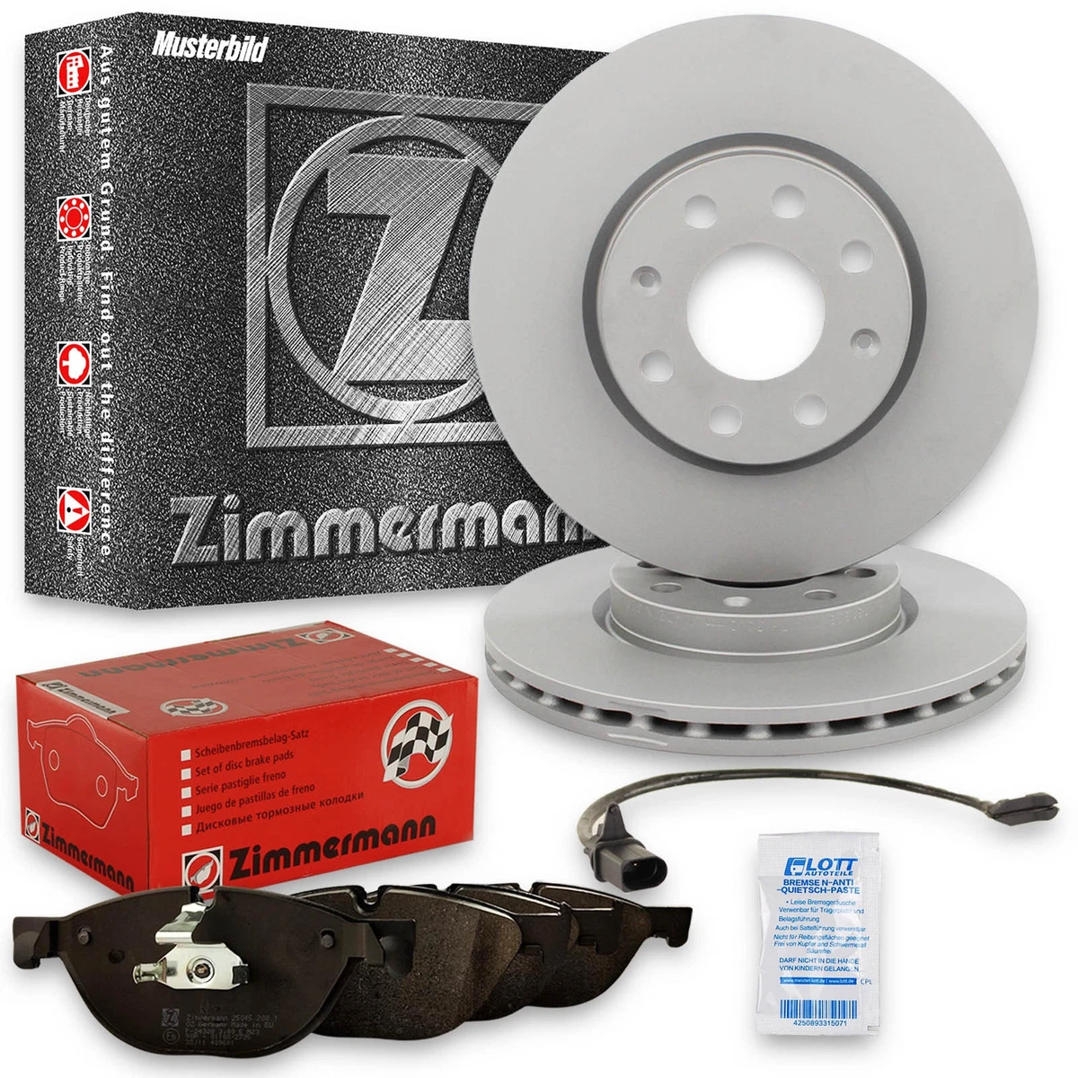 Гальмівні диски та колодки Zimmermann для Renault Megane II Cabriolet