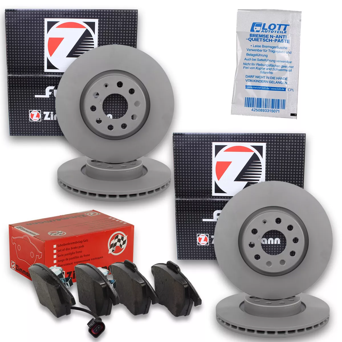 Гальмівні диски та колодки Zimmermann для Mazda 626 III Station Wagon